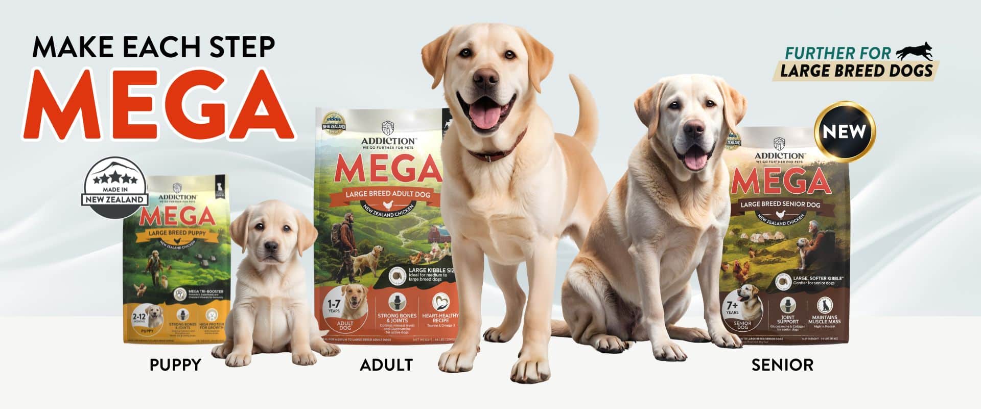 Mega Large Breed Launch Homepage Banner